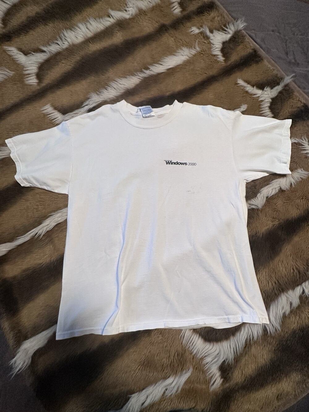 VTG Microsoft Windows 2000 Hands On Training T Shirt Mens XL White Tech Promo